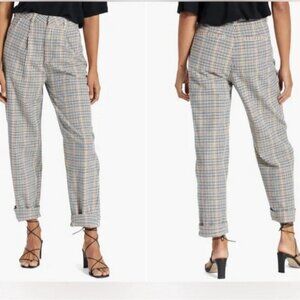 Brixton Victory Pleated Plaid Pants